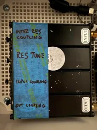 Airframes cavity filter with screws labeled A, B, C, D