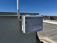 Magnetic-mounted node on an AISD building