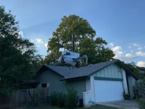 Unknown drone carrying a T-Echo node