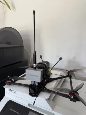 GoPro node case in a DIY quad