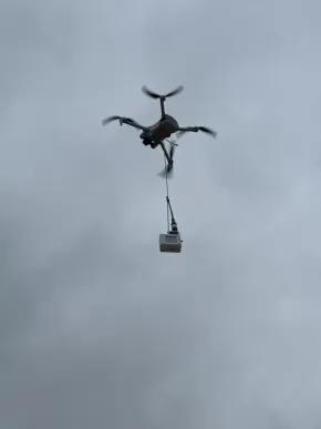 LilyGo T-Echo on a drone