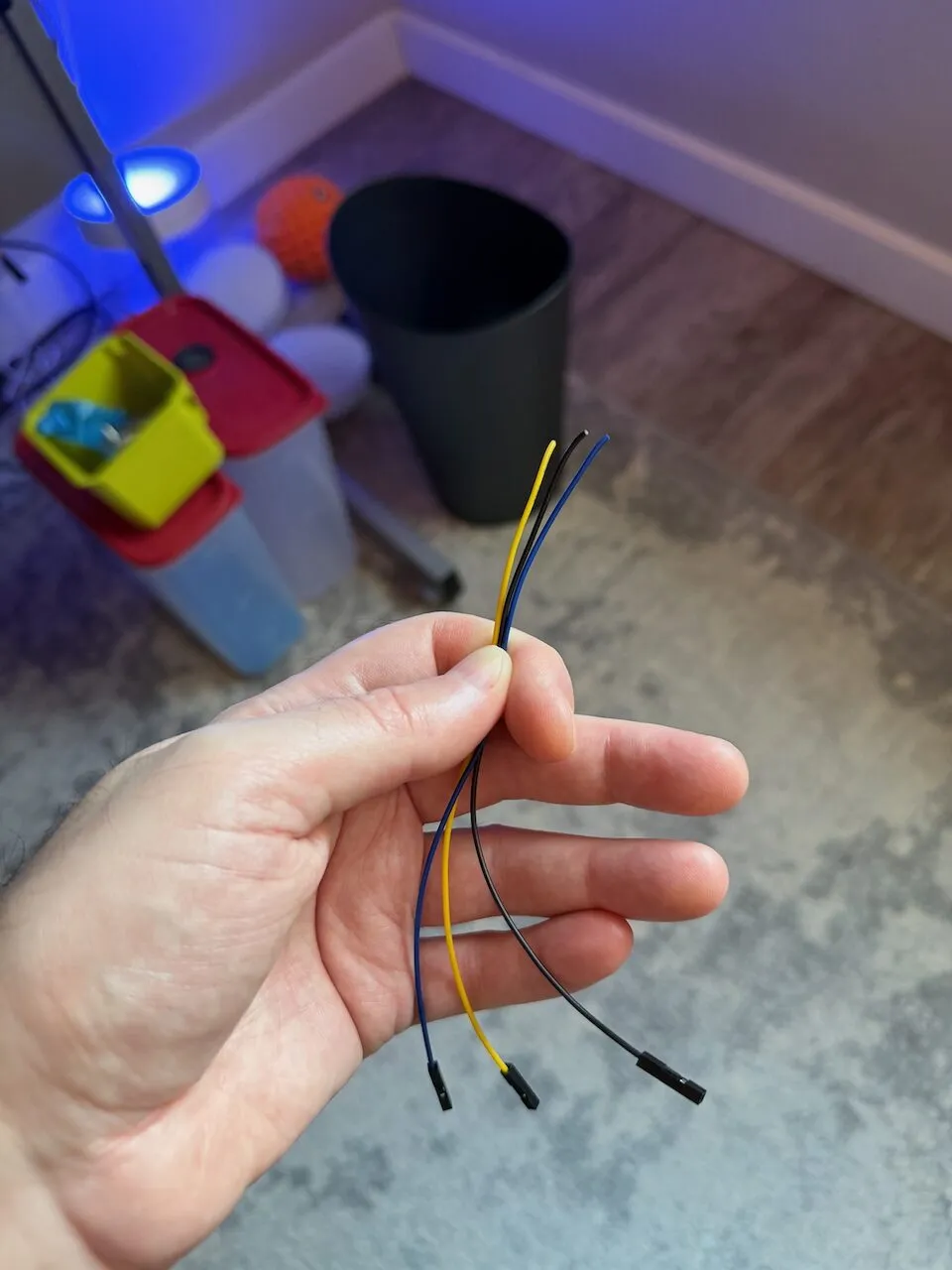 Jumper wires cut