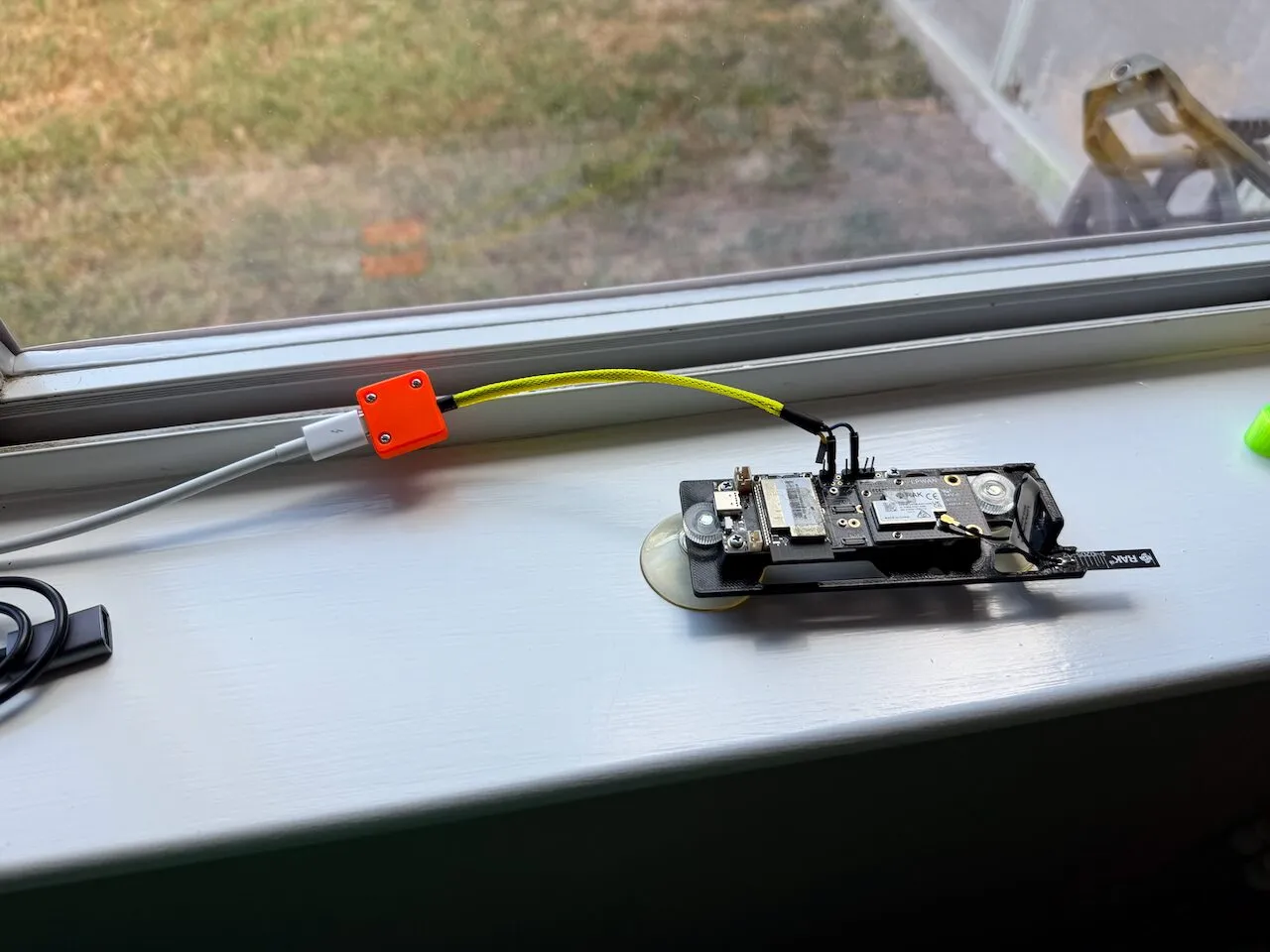Adapter with case and wire loom